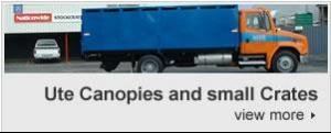 Ute canopies & small crates